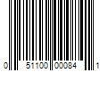 Barcode Image for UPC code 051100000841