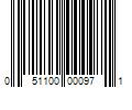 Barcode Image for UPC code 051100000971