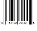 Barcode Image for UPC code 051100001305