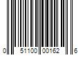 Barcode Image for UPC code 051100001626