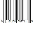 Barcode Image for UPC code 051100002715