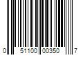 Barcode Image for UPC code 051100003507