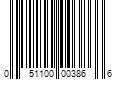 Barcode Image for UPC code 051100003866