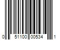 Barcode Image for UPC code 051100005341