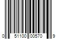 Barcode Image for UPC code 051100005709