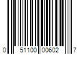 Barcode Image for UPC code 051100006027