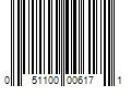 Barcode Image for UPC code 051100006171