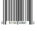 Barcode Image for UPC code 051100006812