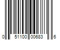 Barcode Image for UPC code 051100006836