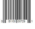 Barcode Image for UPC code 051100007291