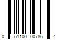 Barcode Image for UPC code 051100007864