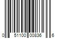 Barcode Image for UPC code 051100008366