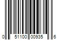 Barcode Image for UPC code 051100009356