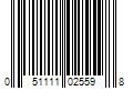 Barcode Image for UPC code 051111025598