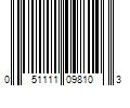 Barcode Image for UPC code 051111098103