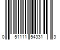 Barcode Image for UPC code 051111543313