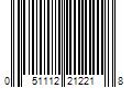 Barcode Image for UPC code 051112212218