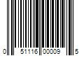 Barcode Image for UPC code 051116000095