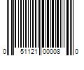 Barcode Image for UPC code 051121000080