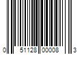 Barcode Image for UPC code 051128000083