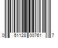 Barcode Image for UPC code 051128007617