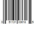 Barcode Image for UPC code 051131036185