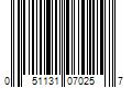 Barcode Image for UPC code 051131070257