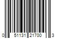 Barcode Image for UPC code 051131217003