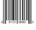 Barcode Image for UPC code 051131360600