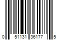 Barcode Image for UPC code 051131361775