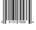 Barcode Image for UPC code 051131705364