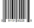 Barcode Image for UPC code 051131802285