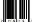 Barcode Image for UPC code 051135811153