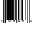 Barcode Image for UPC code 051138541866