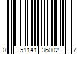 Barcode Image for UPC code 051141360027