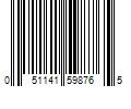 Barcode Image for UPC code 051141598765