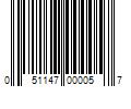 Barcode Image for UPC code 051147000057