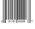 Barcode Image for UPC code 051151000067