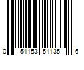 Barcode Image for UPC code 051153511356