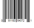 Barcode Image for UPC code 051153540721