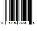 Barcode Image for UPC code 051156000055