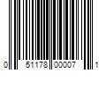 Barcode Image for UPC code 051178000071