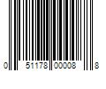 Barcode Image for UPC code 051178000088