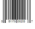 Barcode Image for UPC code 051178002037