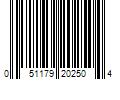 Barcode Image for UPC code 051179202504