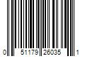 Barcode Image for UPC code 051179260351