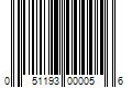 Barcode Image for UPC code 051193000056