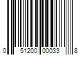 Barcode Image for UPC code 051200000338