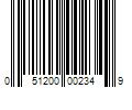 Barcode Image for UPC code 051200002349