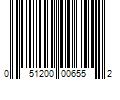 Barcode Image for UPC code 051200006552